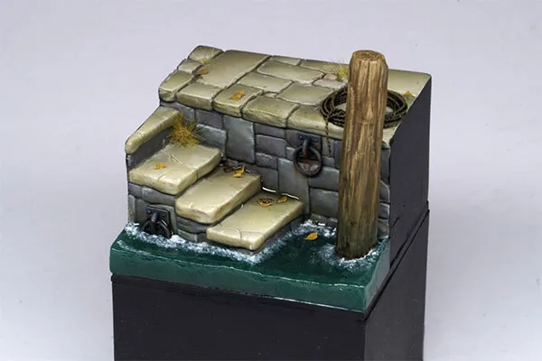 VG DioModels 1/24 (75mm) Regular Figure Base Stair Dock gambar 1
