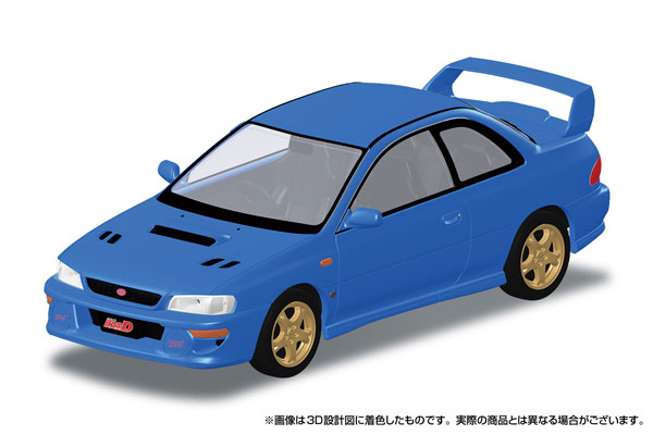 Aoshima RakuPla Snap Kit No.CM-6 Initial D Bunta's Impreza Plastic Model image 1