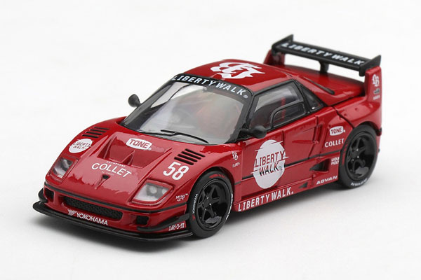 MINI GT 1/64 Mazda AZ-1 Liberty Walk LB40 LB-Hinomaru Red (Right-hand Steering) image 1