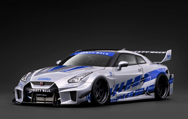 Ignition Model 1/18 LB-실루엣 웍스 GT 닛산 35GT-RR 실버 이미지 1