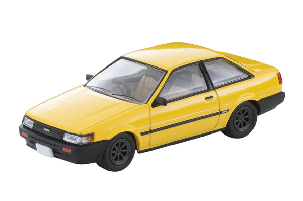 Tomytec Tomica Limited Vintage NEO LV-N284f Toyota Corolla Levin 2-door GT Car w/RS Watanabe Wheel E (Yellow) '83 Model