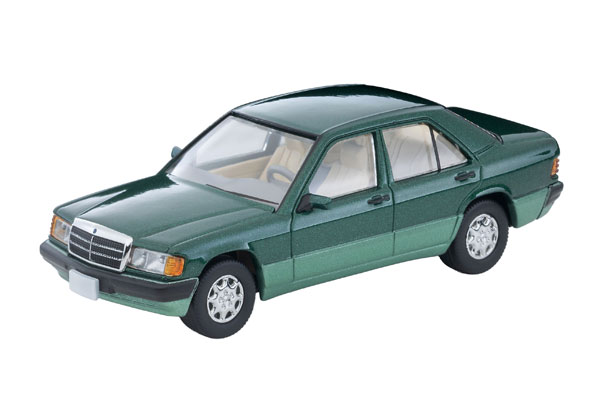 Tomytec Tomica Limited Vintage NEO LV-N77d Mercedes-Benz 190 E (Green) 92 Model gambar 1
