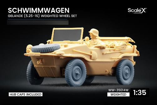 ScaleX 1/35 독일군 슈빔바겐 Type 166 처짐 휠 세트 v1.1 (5개입) (이탈레리 / T / AFV용) 이미지 1