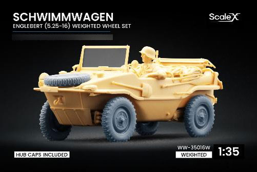 ScaleX 1/35 독일군 슈빔바겐 Type 166 처짐 휠 세트 v2 (5개입) (이탈레리 / T / AFV용) 이미지 1
