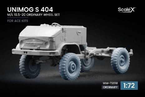 ScaleX 1/72 우니모그 S 404 M/L 10.5-20 휠 세트 (5개입) (ACE용) 이미지 1