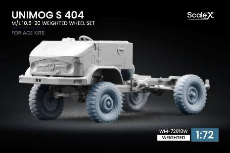 ScaleX 1/72 우니모그 S 404 M/L 10.5-20 처짐 휠 세트 (5개입) (ACE용) 이미지 1