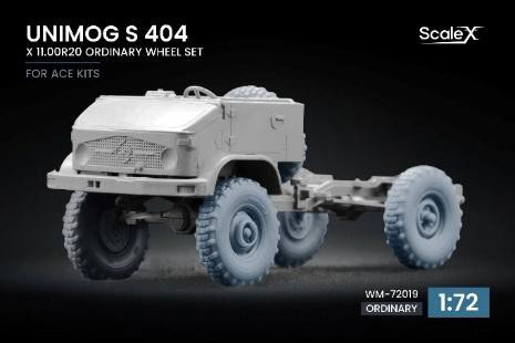 ScaleX 1/72 우니모그 S 404 X 11.00R20 휠 세트 (5개입) (ACE용) 이미지 1