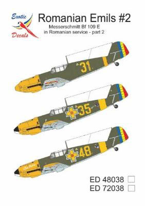 Toro Model 1/72 Romanian Emils Messerschmitt Bf109E in Romanian Service Part 2