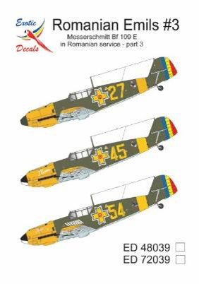 Toro Model 1/72 Romanian Emils Messerschmitt Bf109E in Romanian Service Part 3