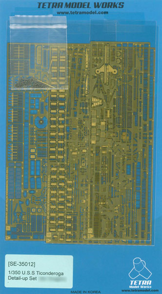 Tetra Model SE Series 1/350 Ship Photo-etched Parts Set SE Series Ticonderoga Class Guided-missile Cruiser (DR) image 1
