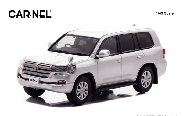 CAR-NEL 1/43 トヨタ ランドクルーザー 200 AX Gセレクション (URJ202) 2015 シルバーメタリック 画像 1