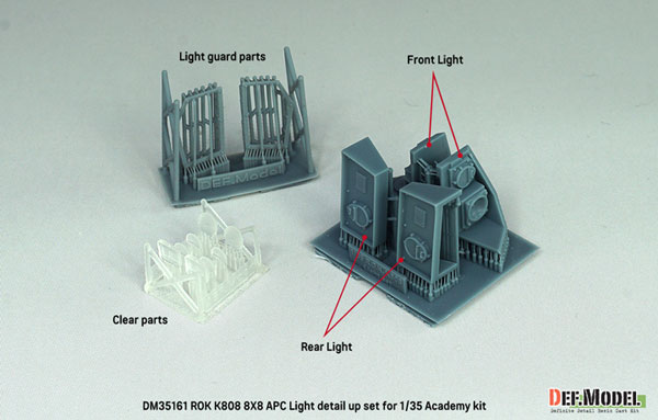 DEF. Model 1/35 Modern Korean K808 Armored Personnel Carrier Light Detail-up Set (For Academy) Bild 1