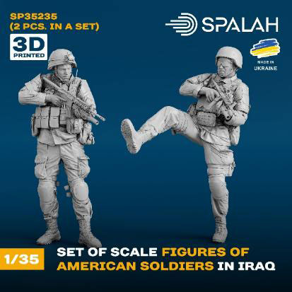 SPALAH 1/35 US Army Soldier Iraq War (2pcs.)