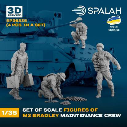 SPALAH 1/35 M2 Bradley Ground Crew Set (4pcs.)