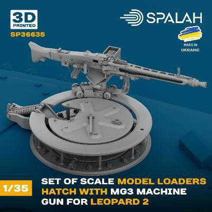 SPALAH 1/35 Leopard 2 Loader's Hatch (w/MG3 Machine Gun) Bild 1