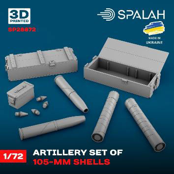 SPALAH 1/72 105mm Shell Set