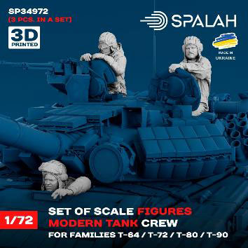 SPALAH 1/72 Modern Tank Crew Set (For T-64/T-72/T-80/T-90) (3pcs.) Bild 1