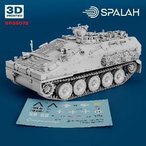 SPALAH 1/72 British Army FV103 "Spartan" Armored Personnel Carrier Plastic Model hình ảnh 1