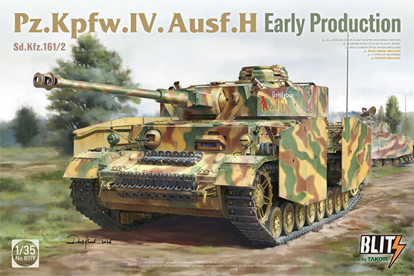 TAKOM 1/35 Sd.kfz.161/2 Pz.Kpfw IV Ausf. H Early Production Plastic Model 图片 1