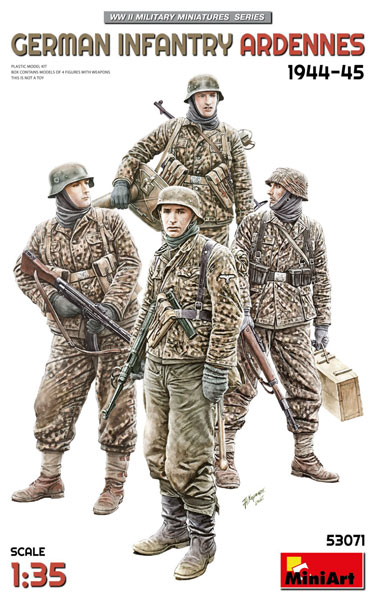 Mini Art 1/35 German Infantry Ardennes 1944-45 Plastic Model
