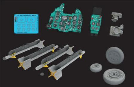 Eduard 1/72 MiG-21R Look Plus Instrument Panel w/Part Set (For Eduard)