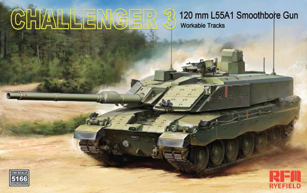 Rye Field Model 1/35 Challenger 3 w/Assembly Workable Track Plastic Model