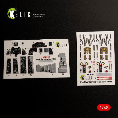 RES/KIT 1/48 F-4E Terminator 2020 Interior 3D Decals (For H)
