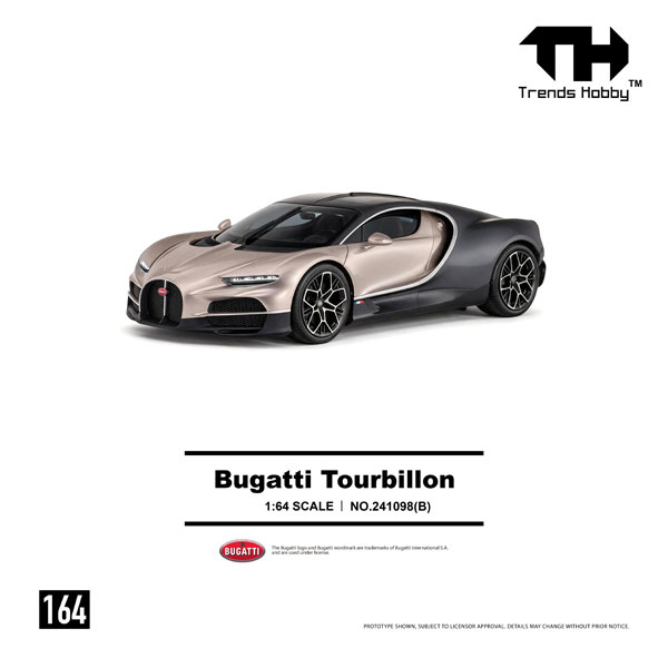 Trends Hobby 1/64 Bugatti Tourbillon Dore (Gold)