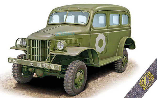 ACE 1/72 アメリカ WC-17 ダッジ 1.5トン パネルバン プラモデル 画像 1