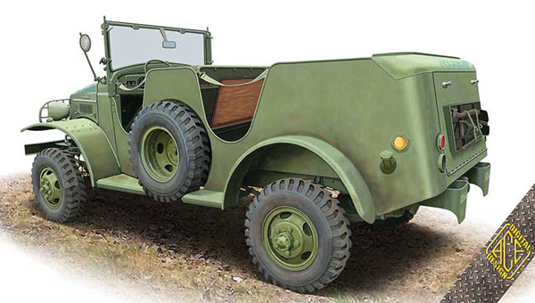 ACE 1/72 U.S. Dodge WC-6/WC-15/WC-23 Command Car / Command Recon. Vehicle Plastic Model รูปภาพ 1
