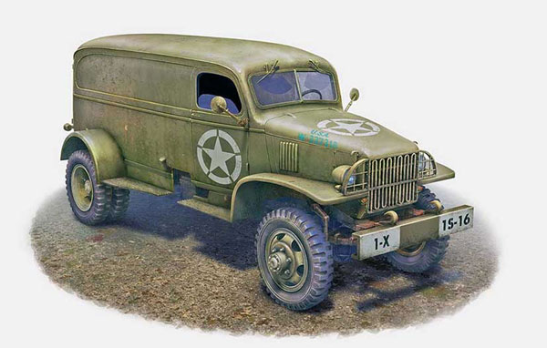 ACE 1/72 미국 G506 중형 4WD 패널 밴 1.5톤 플라스틱 모델 이미지 1