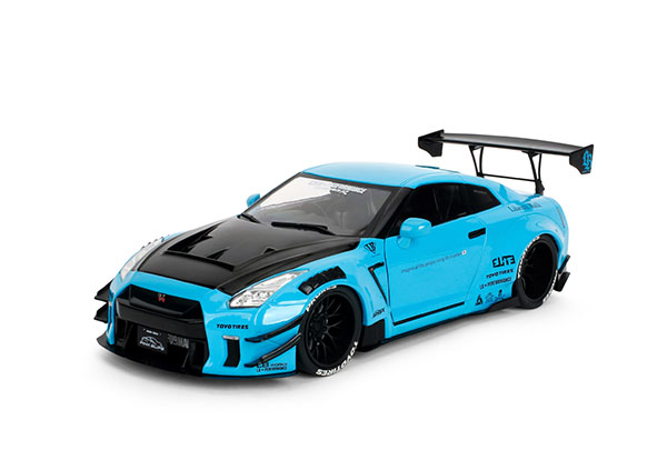 Jada Toys 1/18 Nissan GT-R (R35) LIBERTY WALK Blue