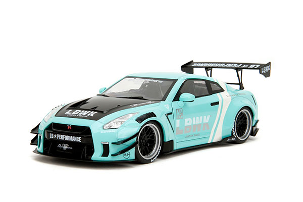 Jada Toys 1/18 Nissan GT-R (R35) Liberty Walk 2020 Type 2.0 Mint Green