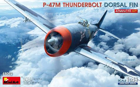 Mini Art 1/48 P-47M Thunderbolt Dorsal Fin Advanced Kit Plastic Model