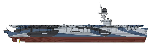 Hasegawa 1/350 US Navy Escort Carrier CVE-57 Anzio Plastic Model imagen 1