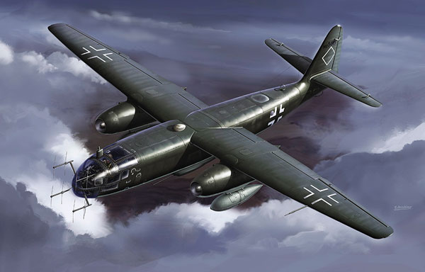 Hasegawa 1/48 Arado Ar234B-2/N Nachtigall w/Naxos Radar Plastic Model image 1