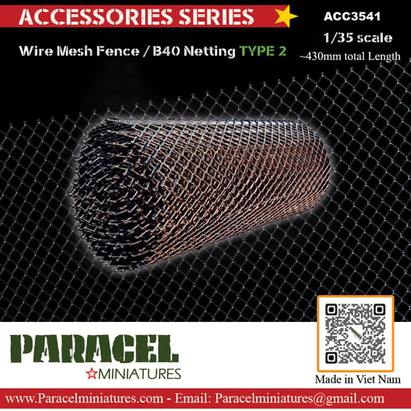 Paracel Miniatures 1/35 Regular Wire Mesh Fence / B40 Netting Type 2 Bild 1