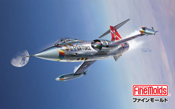 Fine Molds 1/72 アメリカ空軍 F-104C戦闘機 レッドデビルズ プラモデル 画像 1