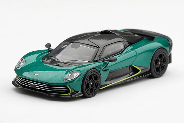 MINI GT 1/64 Aston Martin Valhalla Podium Green (Left-hand Steering) imagen 1