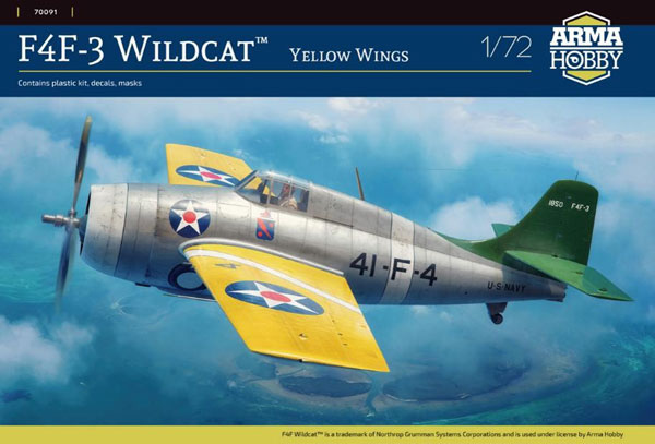 Arma Hobby 1/72 F4F-3 "Yellow Wings" Plastic Model