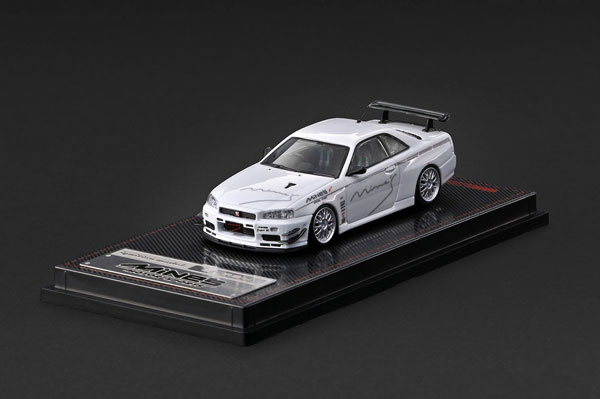 Ignition Model 1/64 Nissan Skyline GT-R Mine's (R34) White