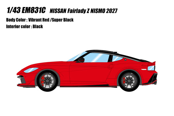 Make Up 1/43 Nissan Fairlady Z Nismo 2027 Vibrant Red/Super Black