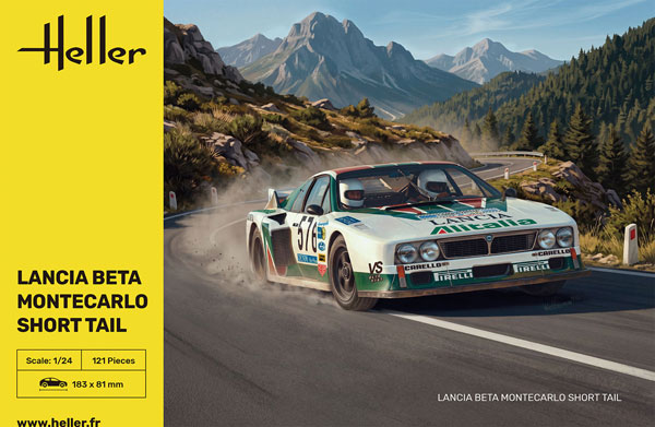 Heller 1/24 Lancia Beta Monte Carlo Gr.5 Short Tail Plastic Model