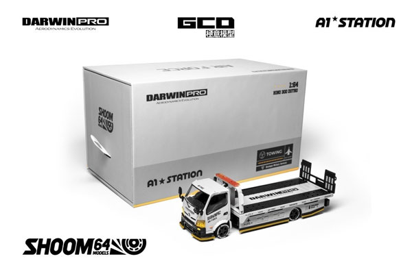 SHOOM64 MODELS 1/64 HINO 300 & DARWINPRO AIR FORCE Truck -(LHD)- Grey