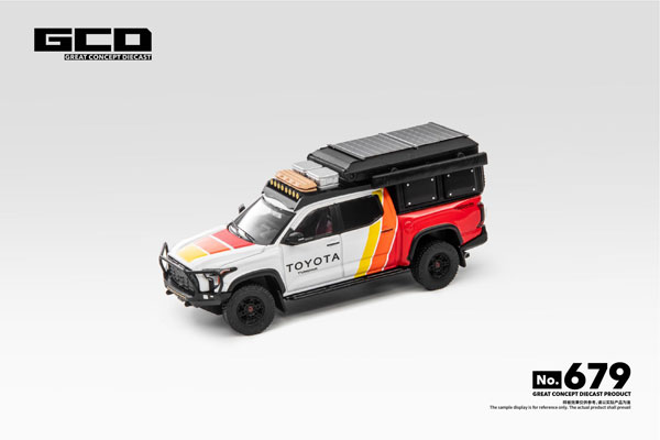 Gaincorp Products 1/64 Toyota Tundra TRD PRO (Retrofit Version) / w/Accessory White TRD Decoration