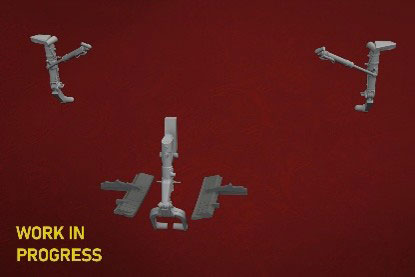 Eduard 1/48 MiG-15 Landing Gear (For Eduard) *Also MiG-15bis Compatible
