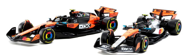 Bburago 1/43 McLaren F1 Team MCL39 2025 No,4 L.Norris Australian GP / British GP 2Car Set (Window Box) รูปภาพ 1