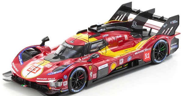 Bburago 1/24 Ferrari 499P AF Corse LM 24h 2025 No,51 Red