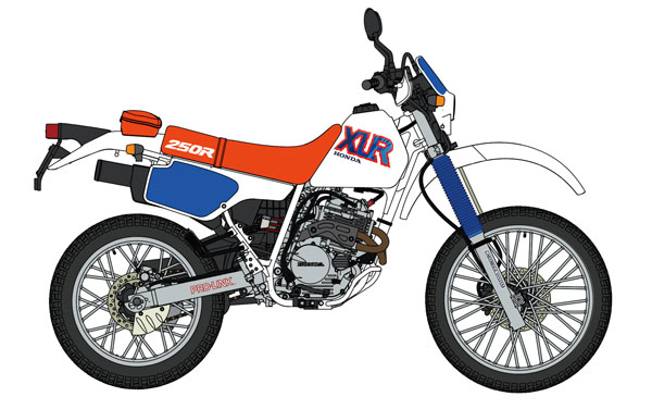 Hasegawa 1/12 Honda XLR250R (MD22) (1992) Plastic Model