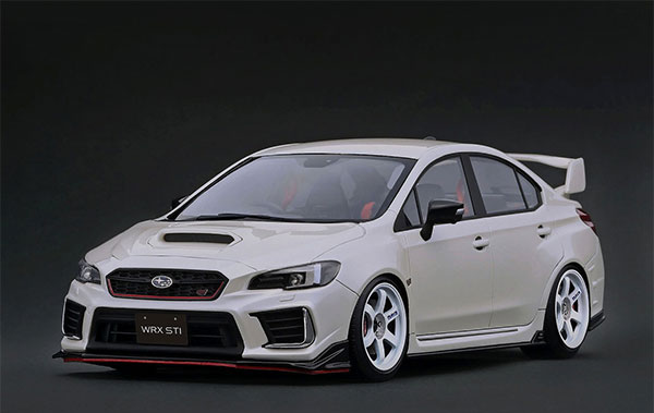 Ignition Model 1/18 SUBARU WRX STI (CBA-VAB) Pearl White Bild 1